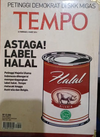 TEMPO : Astaga Label Halal