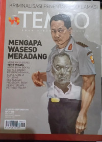 Tempo : Mengapa Waseso Meradang