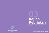 Buku Saku SSRLFS_03 : Kajian Kebijakan